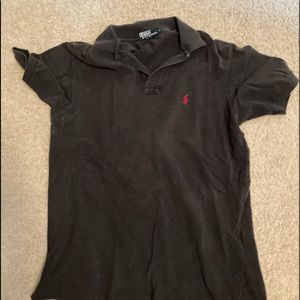 polo ralph lauren mens collared navy blue polo shirt size large